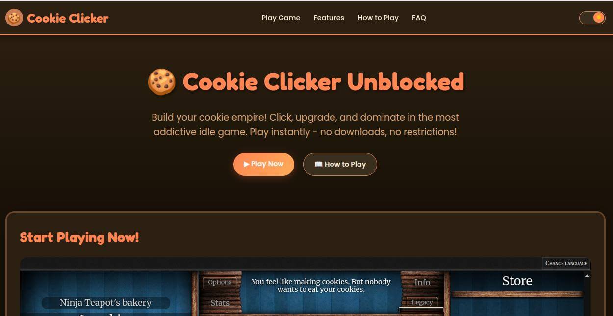 Cookie Clicker Unblocked logo