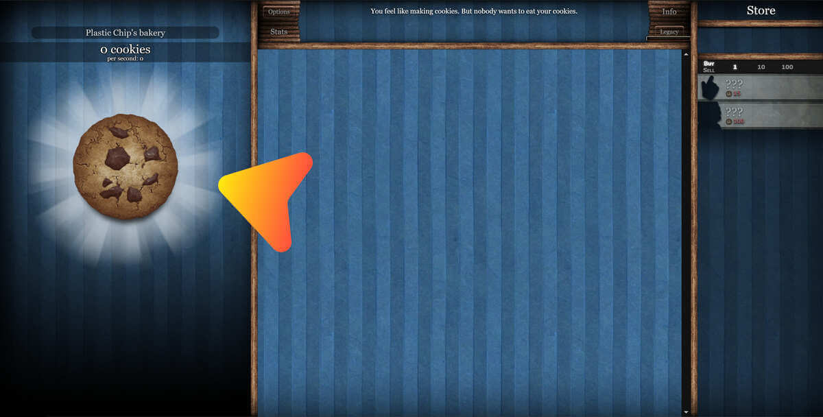 Start clicking cookies